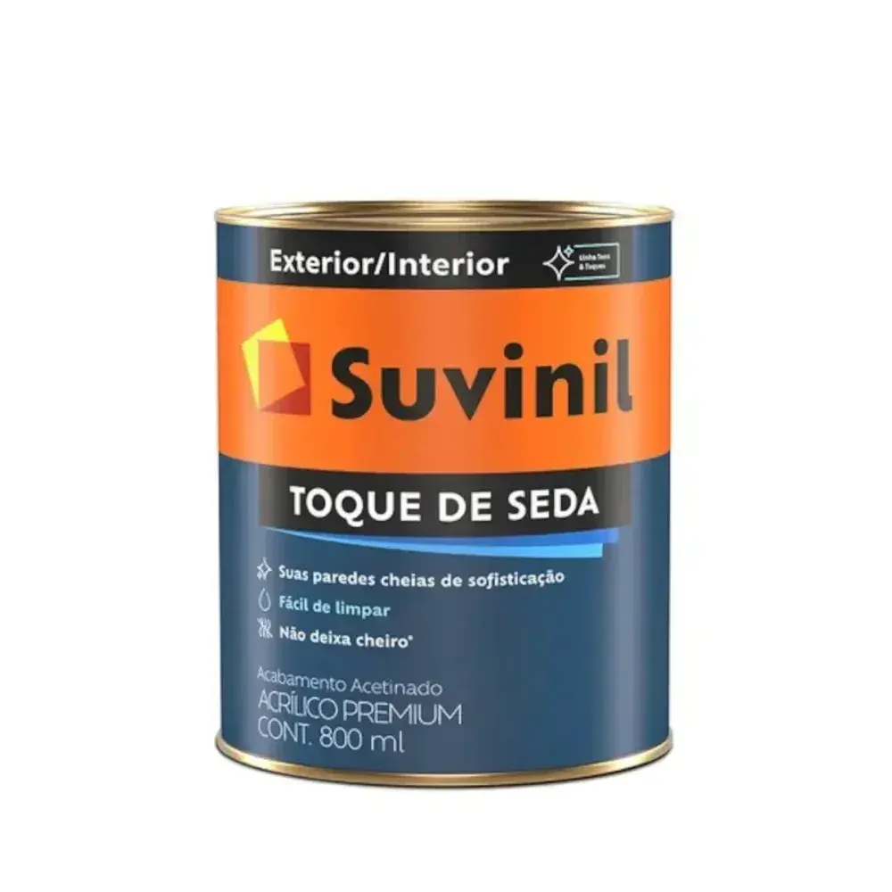 Tinta acrílica toque de seda acetinado branca 3,6L suinil Suvinil — fotografia 2