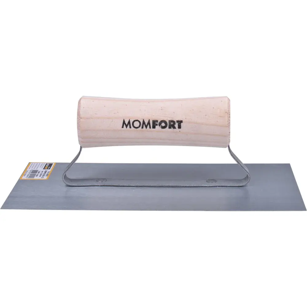 Desempenadeira de aço lisa 12×24 cm 404003 Momfort — fotografia 3