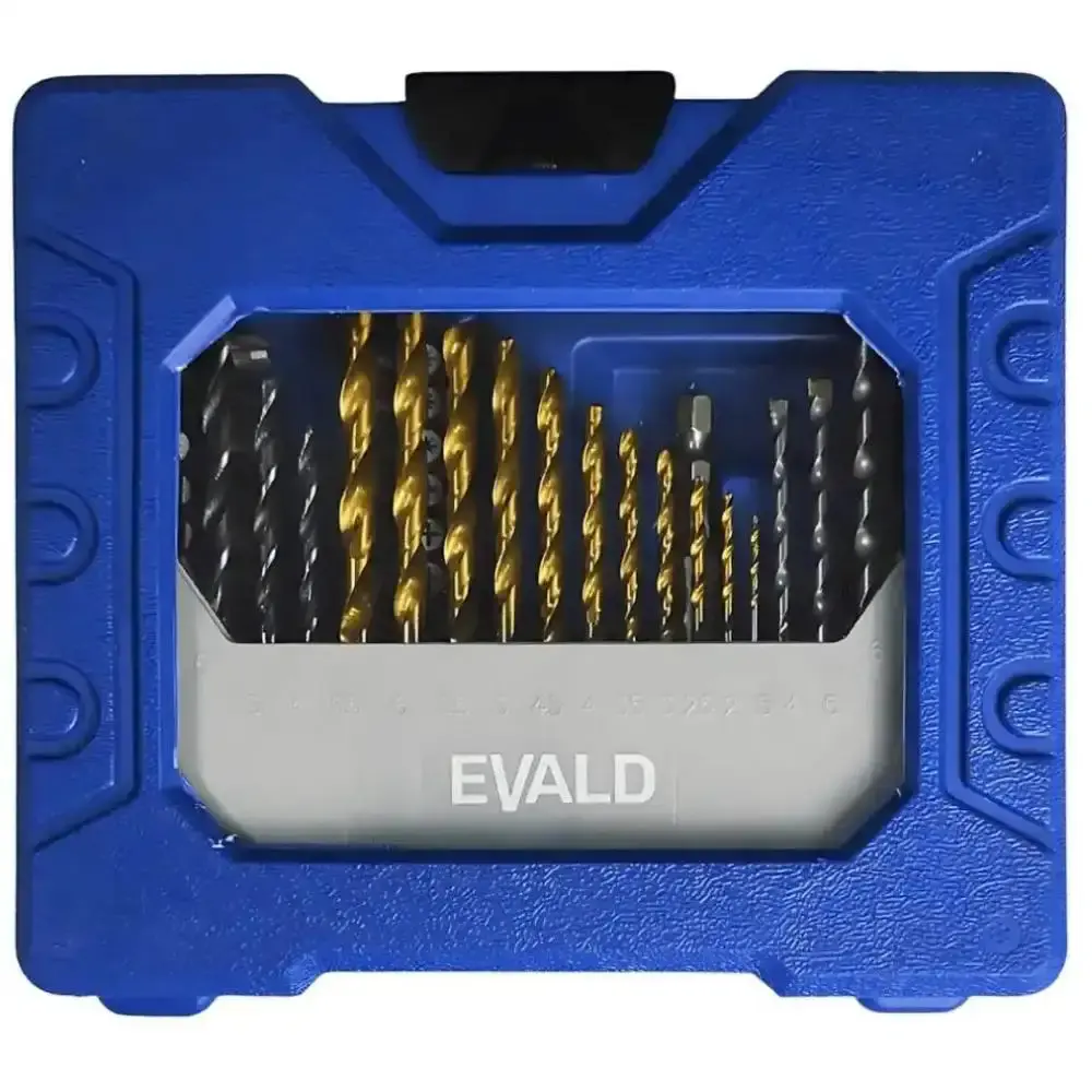 Furadeira imp 1/2POL Makita com estojo 41 brocas e pontas evald 110 V — fotografia 3