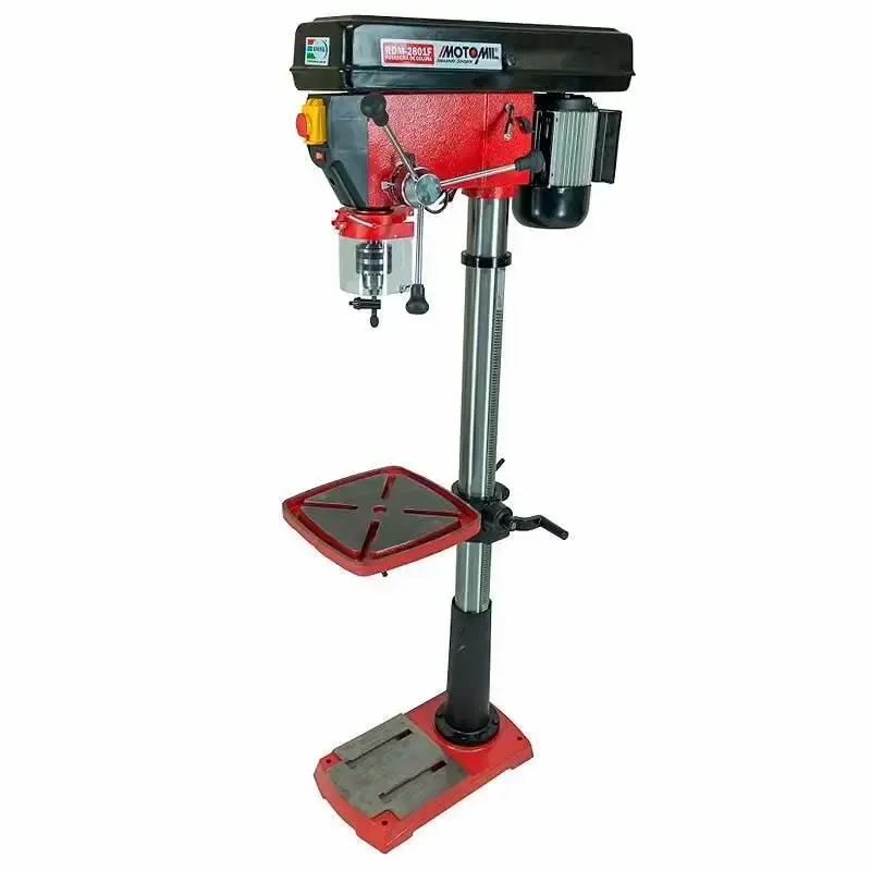 Furadeira de coluna 1HP trifásica 220V RDM-2801F MotoMil — fotografia 4