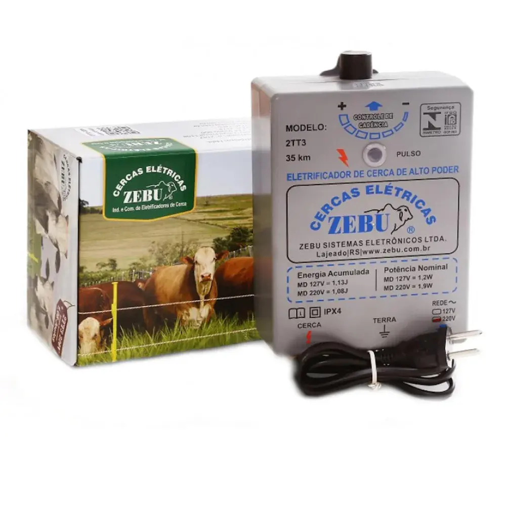Eletrificador cerca 2TT3 bivolt Zebu