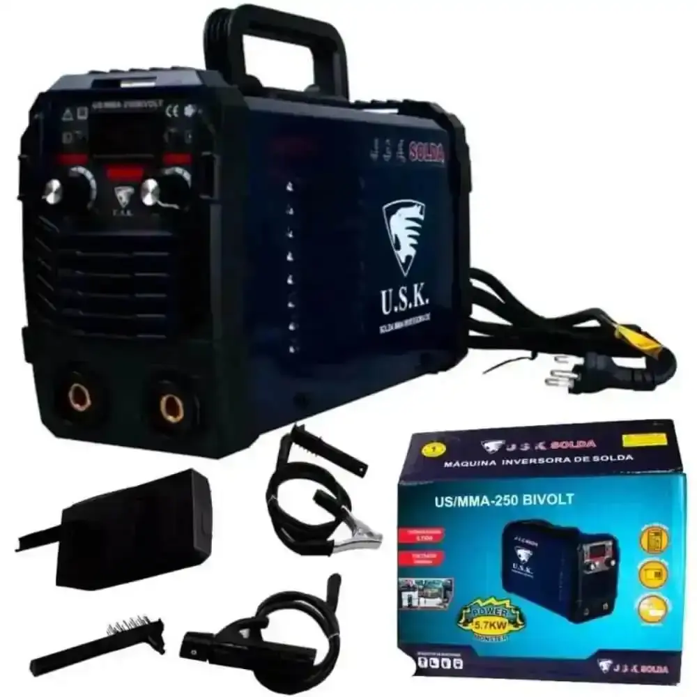 Máquina de solda inversora painel digital bivolt MMA-250 USK — fotografia 10