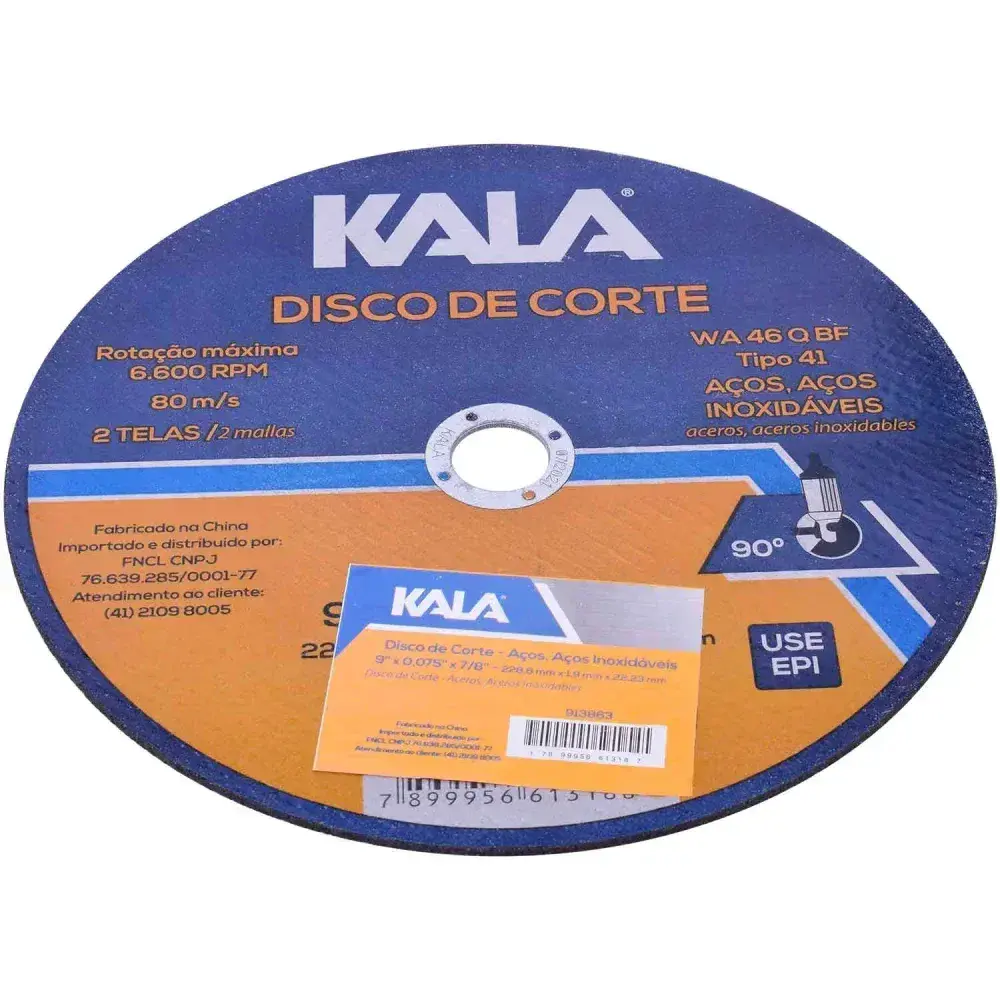 Disco de corte fino inox 9,9X22,23MM Kala — fotografia 7