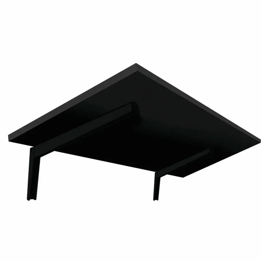 Mesa dobrável modelo com 1,5X40X60CM cor preta da Prat-k