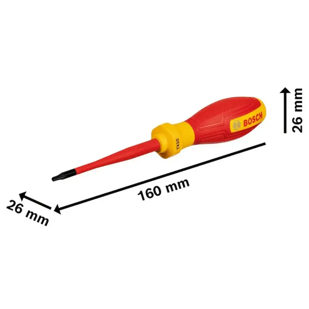 Chave de Fenda Torx 25 x 100 mm VDE TX BOSCH — fotografia 2