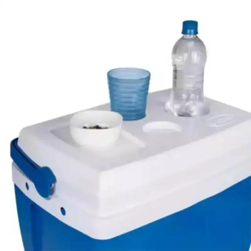 Caixa térmica cooler 34 litros azul Mor — fotografia 4