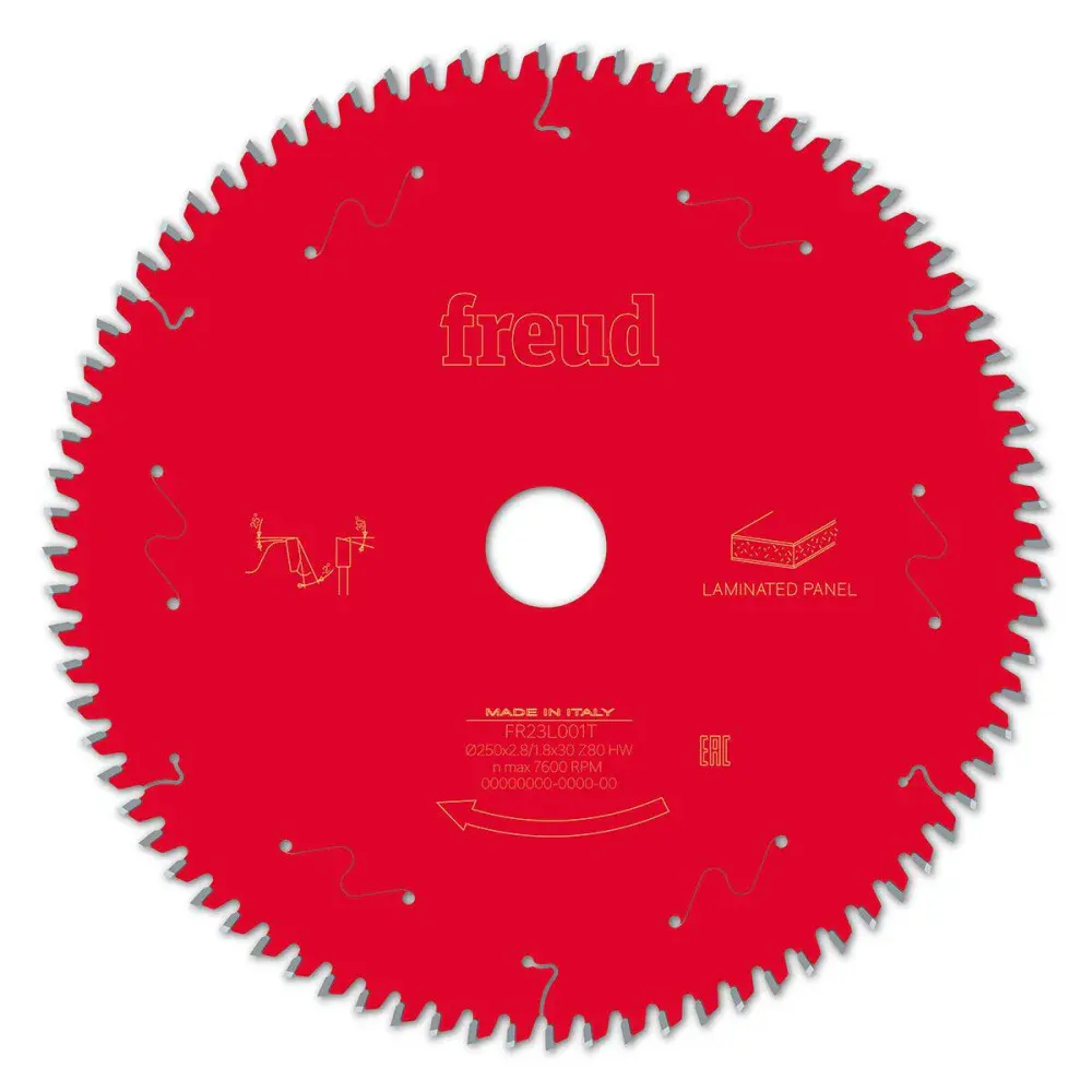 Disco serra circular 10 80 dentes para mdf FR23L001T Freud