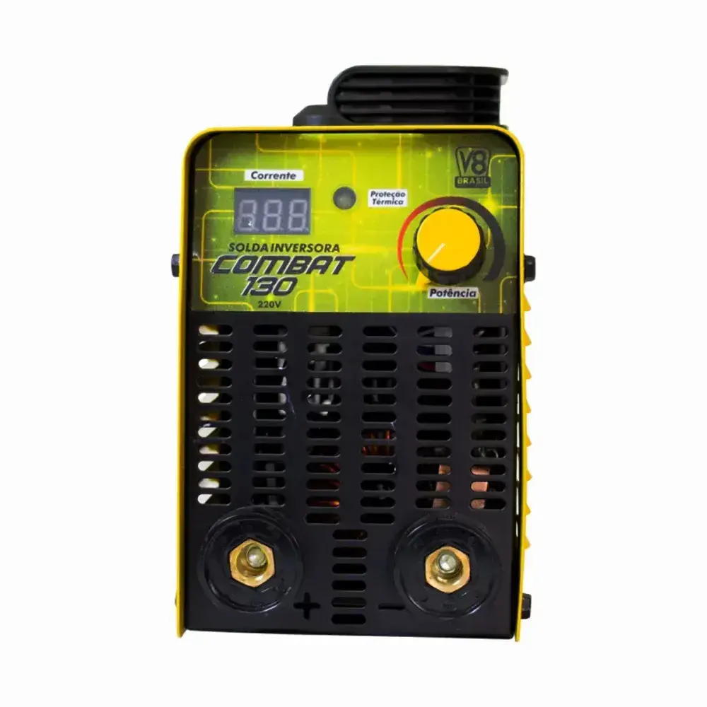 Inversora de solda combat 130 120A mono 220V V8 brasil — fotografia 8