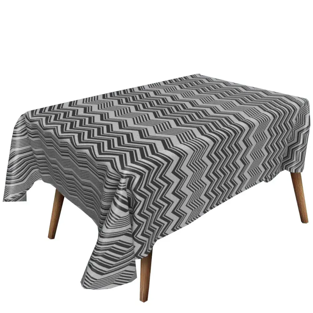 Toalha térmica chevron preto 1,40X30M Decoramais