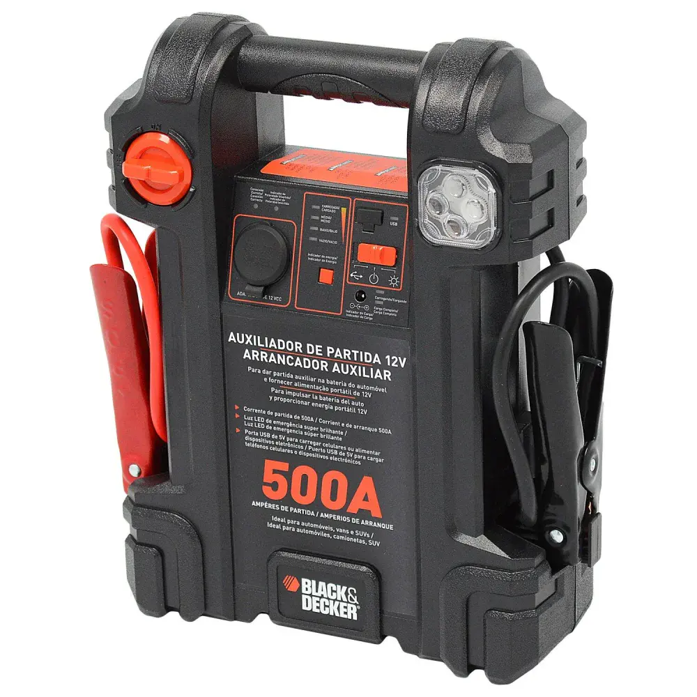 Auxiliar de partida JS500S 500A 12V bivolt blackdecker Black & Decker