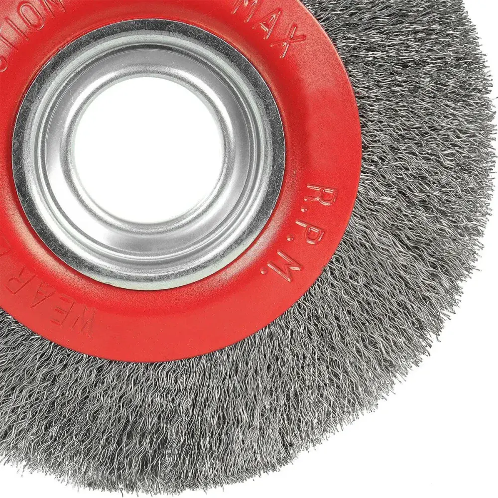 Escova circular ondulada em aço 8”.1/4 Worker — fotografia 8