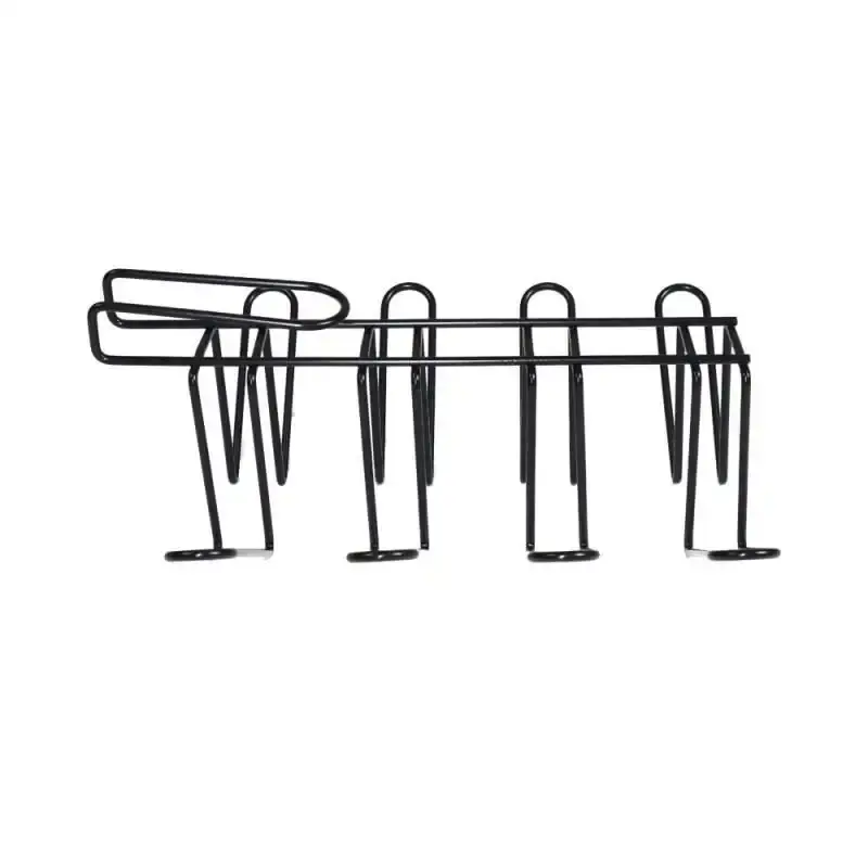 Suporte Organizador Porta Copos Suspenso Viena Preto até 8 Copos 991207 BEL — fotografia 5
