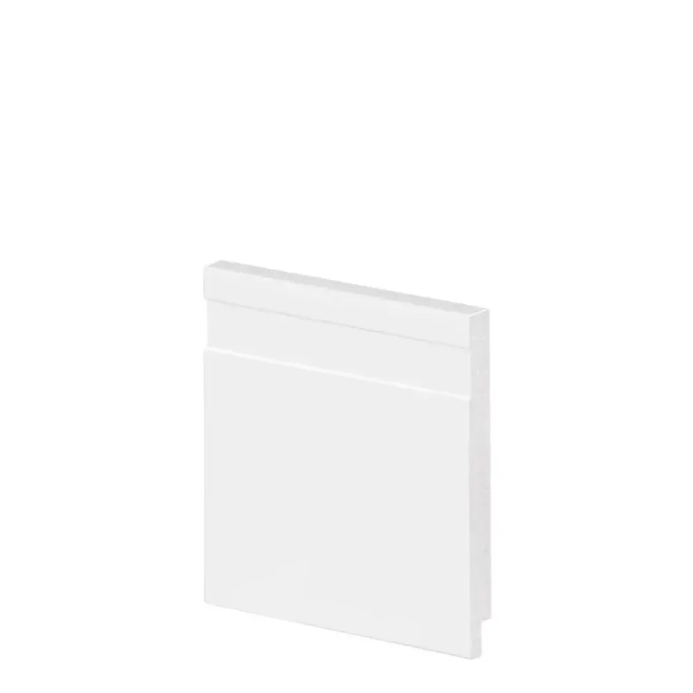Rodapé frisado 2,40M 100X15MM branco Arquitech