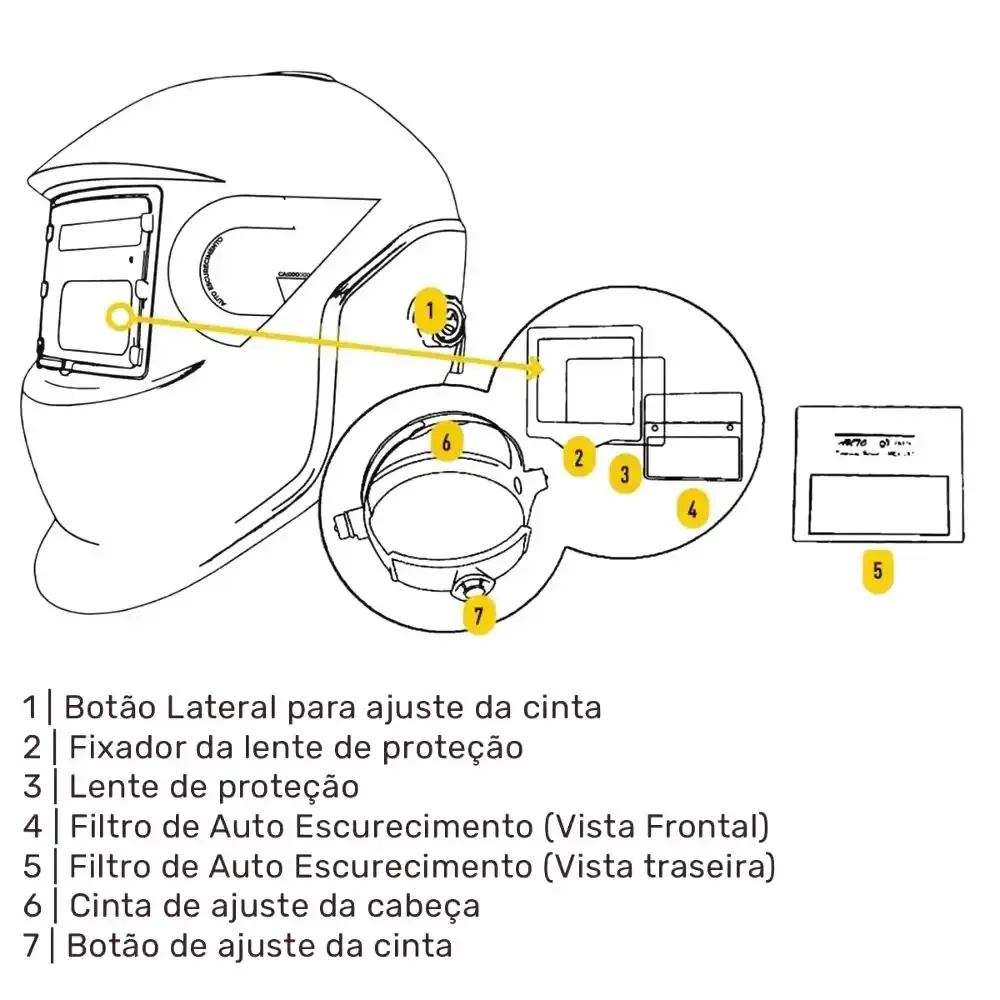 Solda inversora LHN rogue 220V Esab com mascara para solda automática evald — fotografia 6