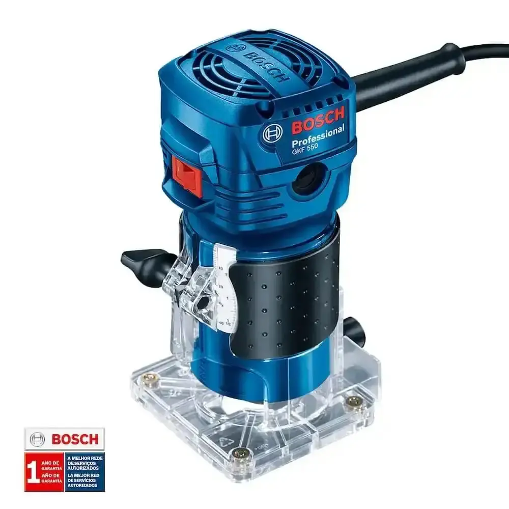 Tupia para laminado 6MM 550W Bosch com fresa macho e fêmea evald 110 V — fotografia 6