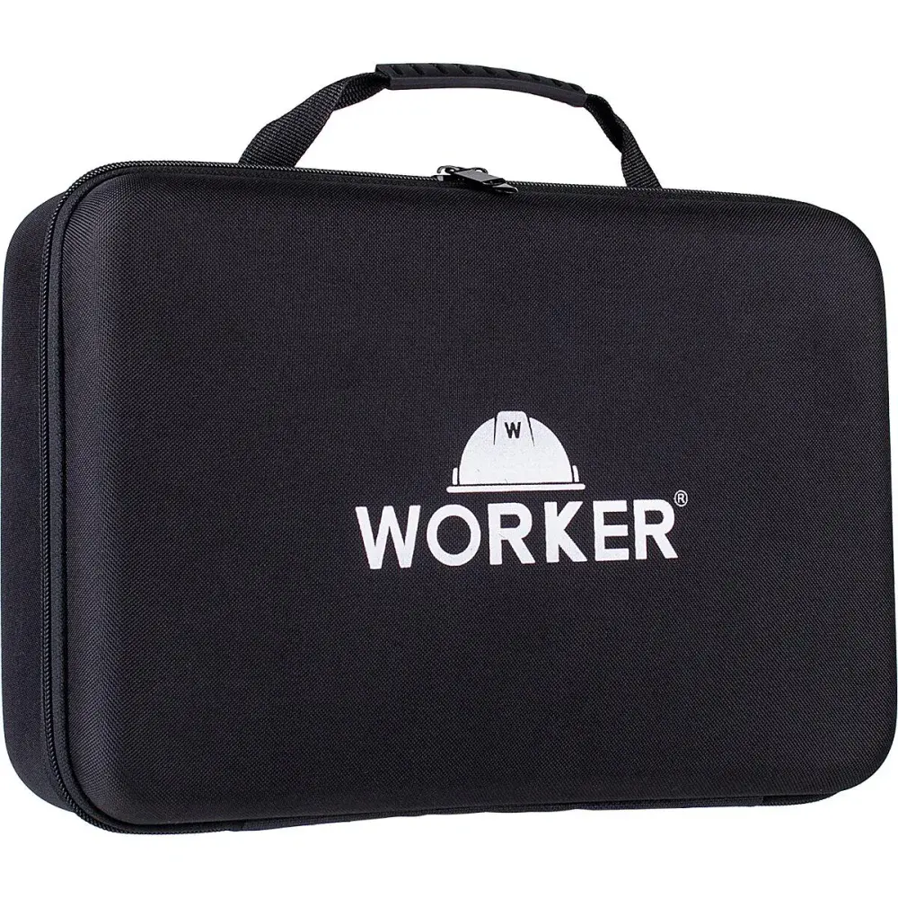 Mini politriz roto orbital a bateria 12V Worker com kit 8 acessórios — fotografia 5