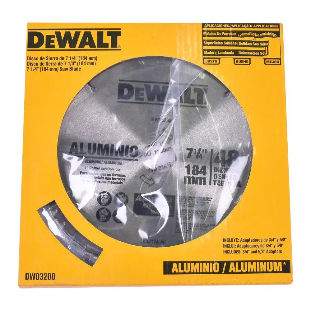 Disco de serra circular 7.1/4 48 dentes DW03200 Dewalt — fotografia 9
