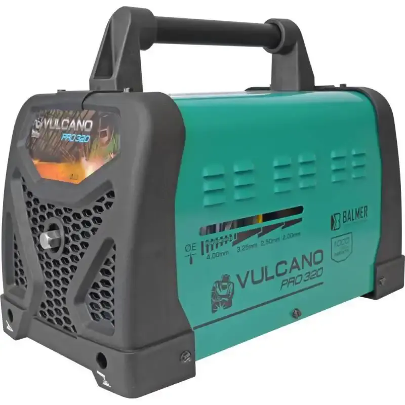 Solda transformador vulcano PRO 320 250A 9.7 KVA 110/220V + máscara automática MAB-90 Balmer — fotografia 4