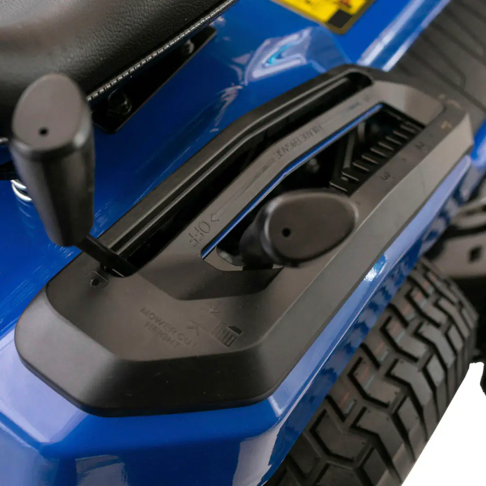 Trator cortador de grama à gasolina 17HP 4T com corte 1,07M com recolhedor 42POL Tekna — fotografia 4