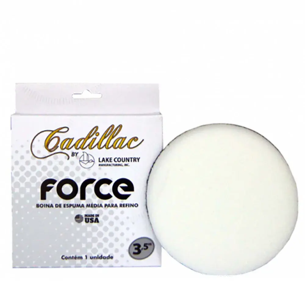 Boina para polimento force 3,5 branca Cadillac