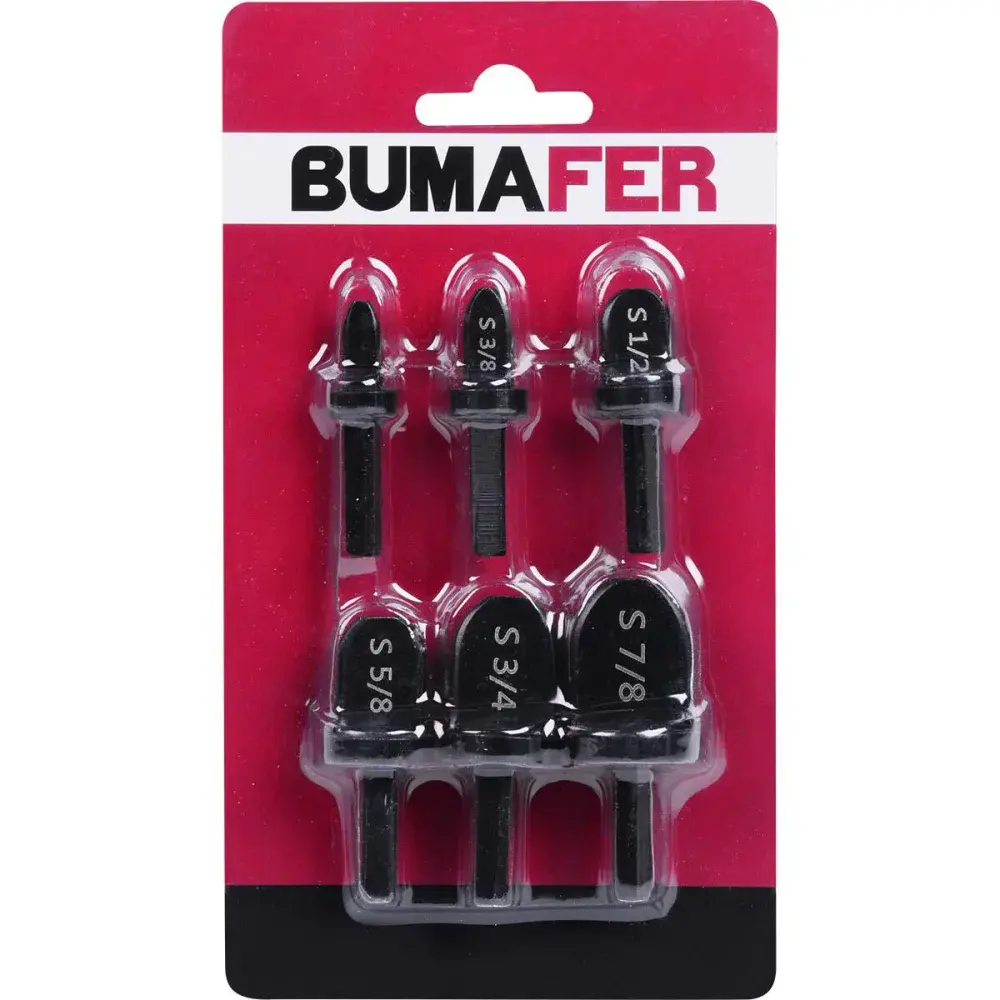 Alargadores de tubos para furadeira 1/4-7/8 com 6 peç Bumafer — fotografia 5