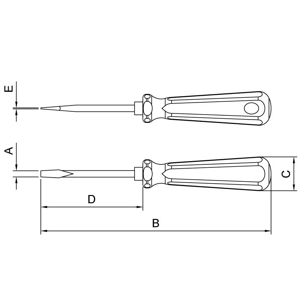 Chave de fenda 1/8" x 5 ponta chata 3X125MM 44110/012 Tramontina — fotografia 5