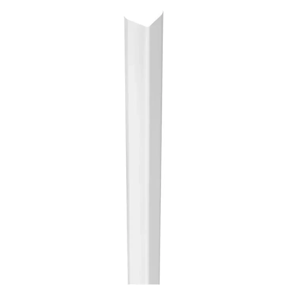 Cantoneira rígida de sobrepor pvc 3M branco Tecnoperfil — fotografia 2