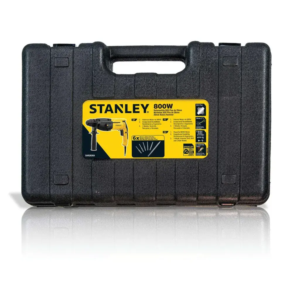 Martelete sds plus 1” 2,4J 800W 127V Stanley — fotografia 4