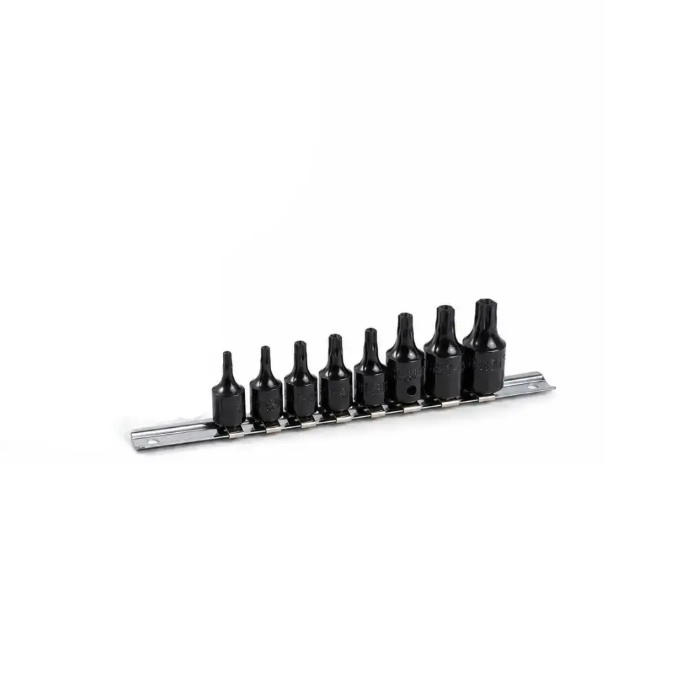 Jogo de soquetes torx com bits 9 peças encaixe 1/4 e 3/8 POL 36549 Tactix — fotografia 5