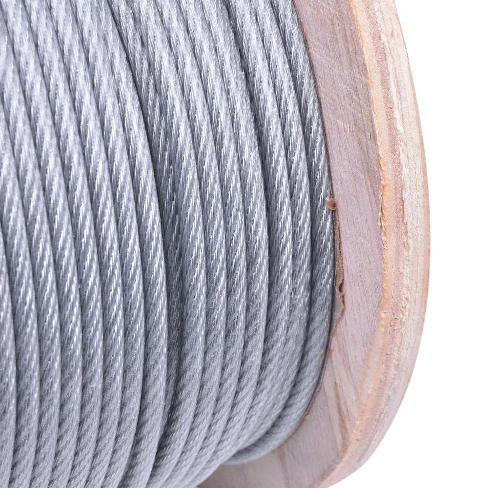 Cabo de aço 6X7 1/8” pvc 100M 3,20MM worker Acerosid — fotografia 4