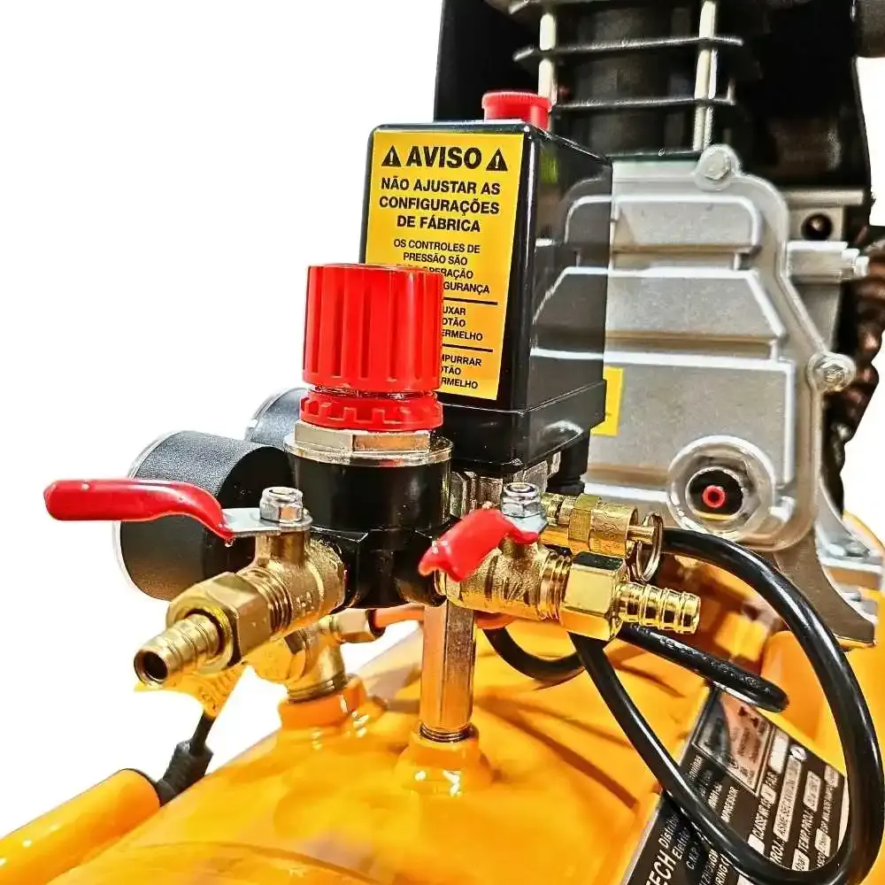 Compressor portátil lub 8,6 pés 2HP 50L com kit 5 peças evald tractor Compbrasil 220 V — fotografia 8