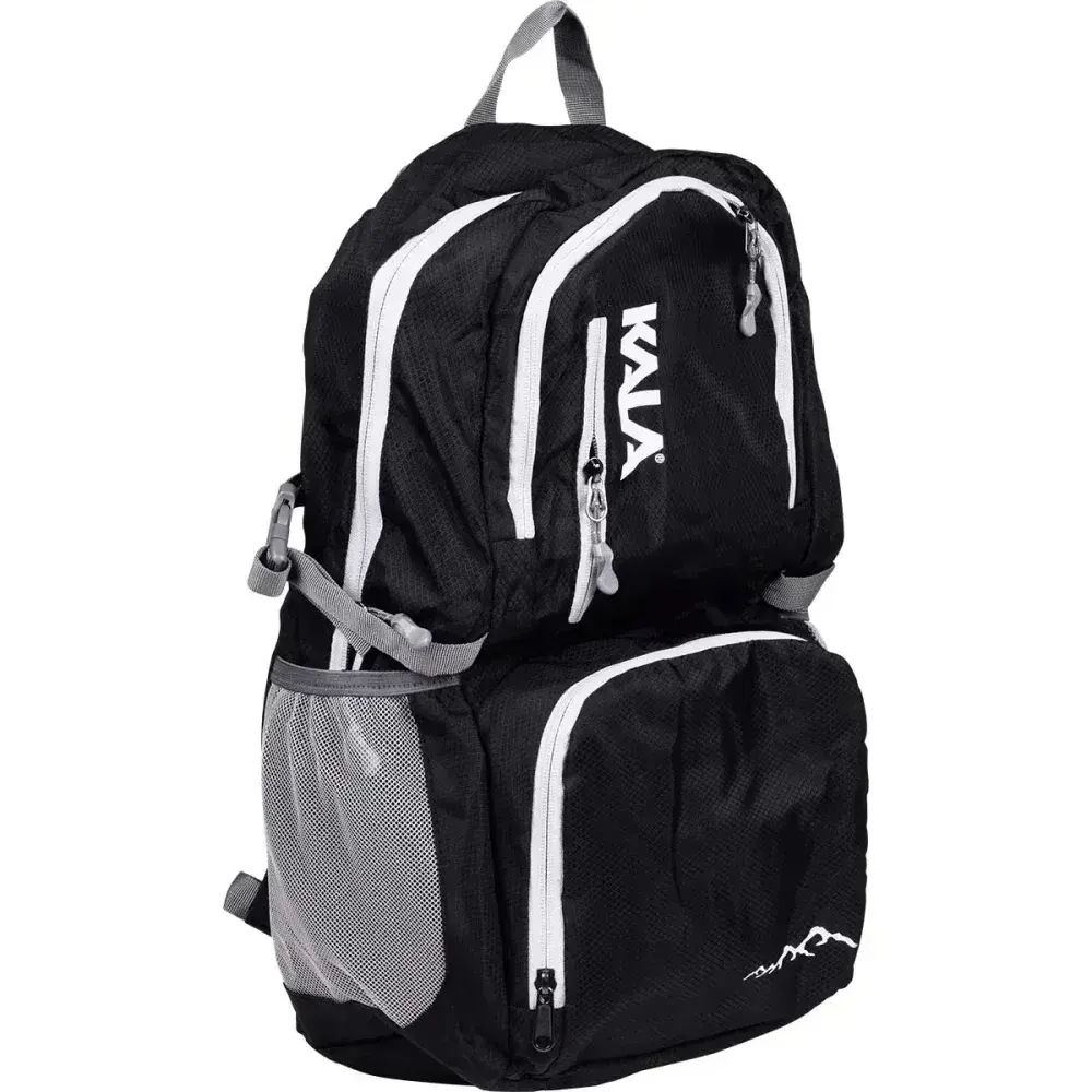 Mochila dobrável nylon preta 30L Kala — fotografia 8