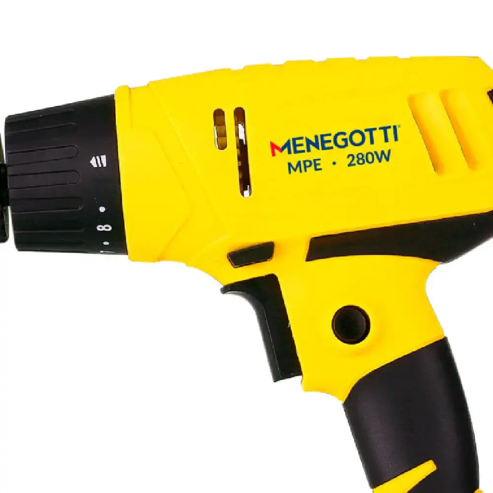 Parafusadeira elétrica 3/8 POL 280W 750 RPM MPE Menegotti 110 V — fotografia 9