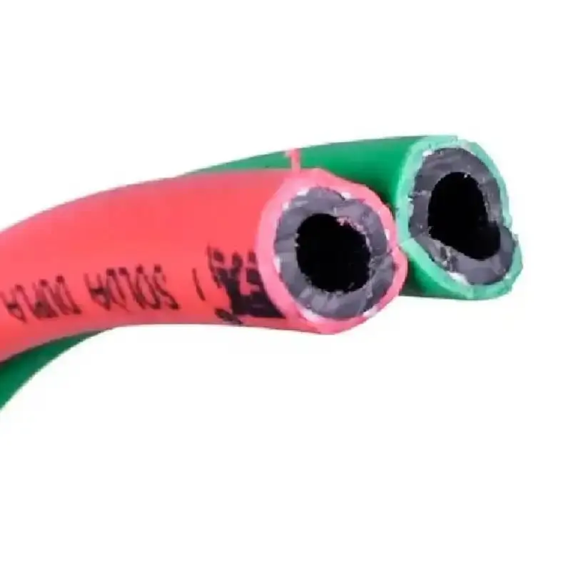 Mangueira dupla oxigênio e acetileno para solda rolo 100 metros BR flex — fotografia 3