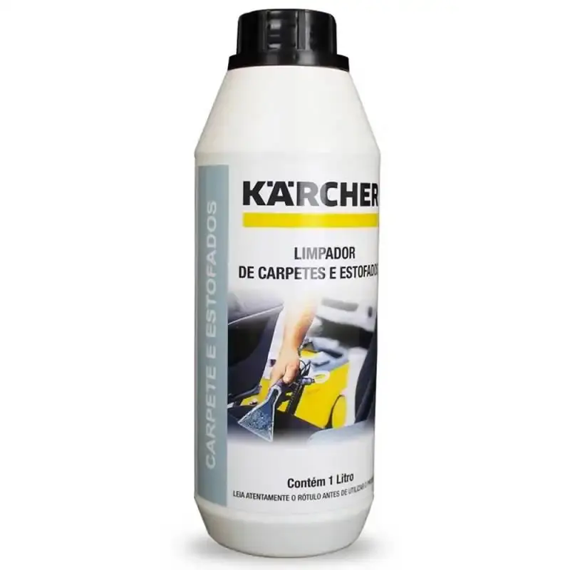 Detergente limpador para carpetes e estofados 1 litro rende 40 litros Karcher — fotografia de referência