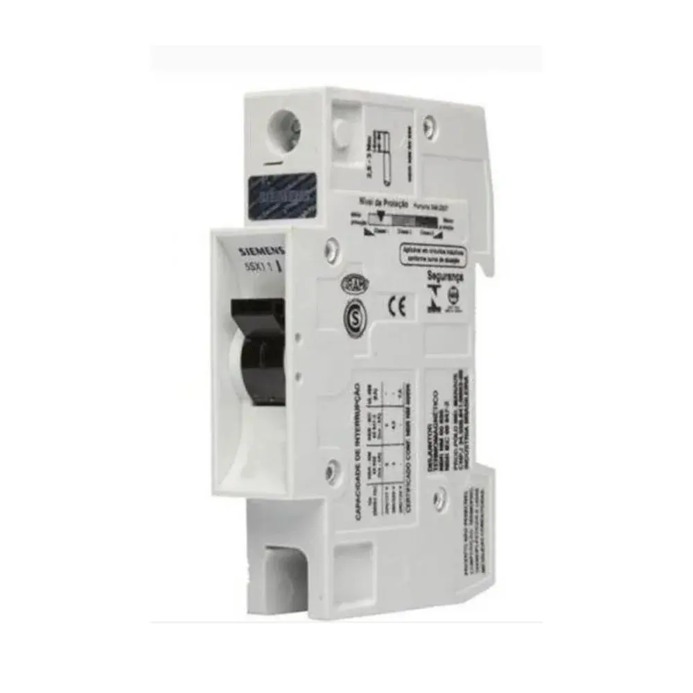 Disjuntor unipolar din curva c 50A Siemens — fotografia de referência
