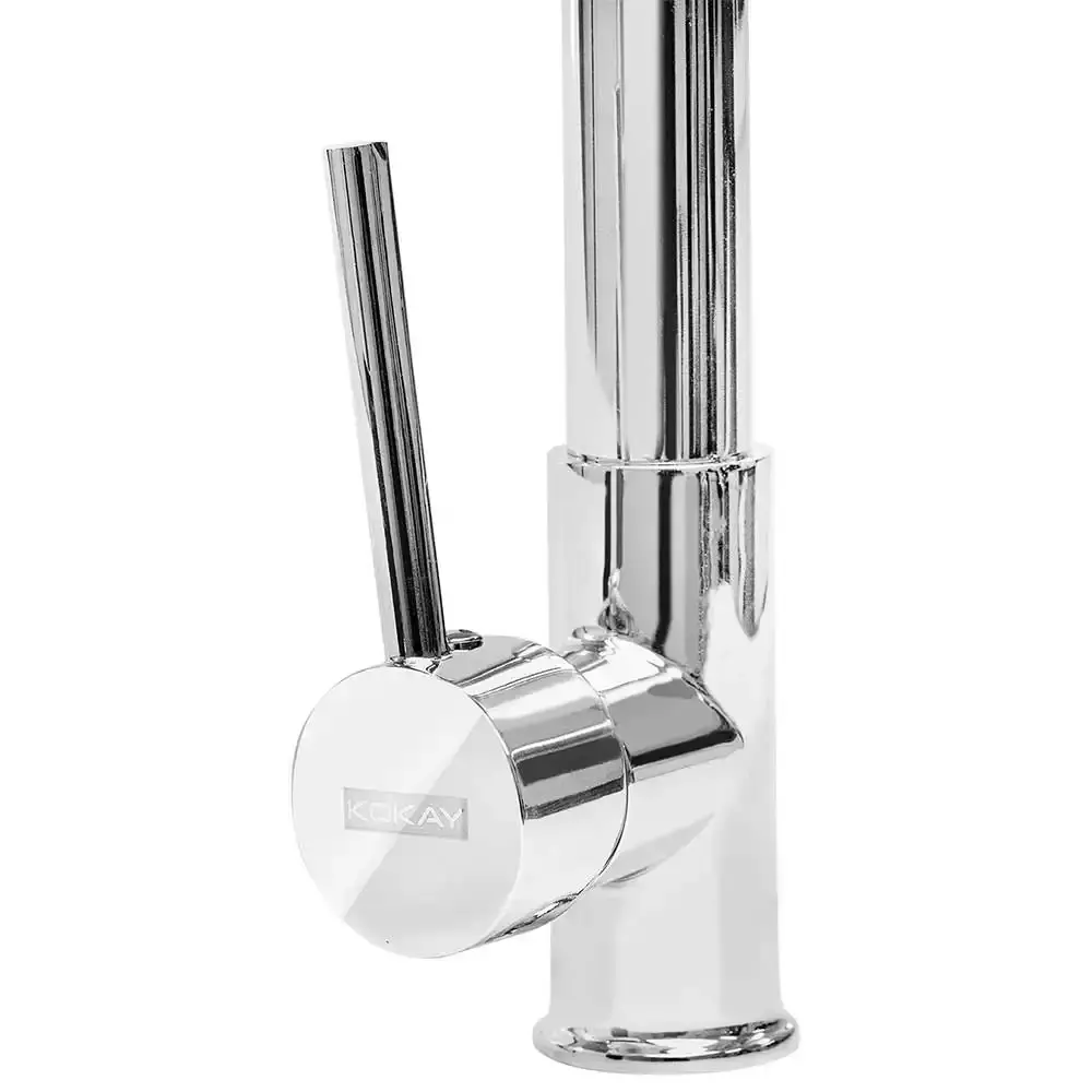Kit cuba inox 60CM com torneira monocomando cozinha Kokay — fotografia 6