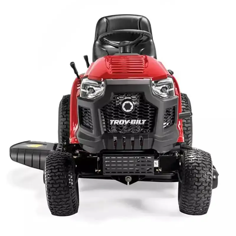 Trator para cortar grama 19.5HP à gasolina 4T 547CC bomba de óleo troy-bilt + carreta — fotografia 6