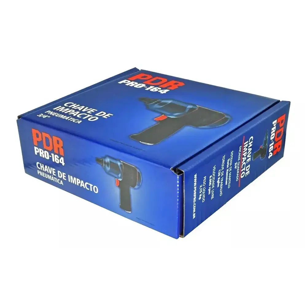 Chave de impacto pneumática 3/4 POL 120 kgfm PRO-164 Ldr2 — fotografia 6