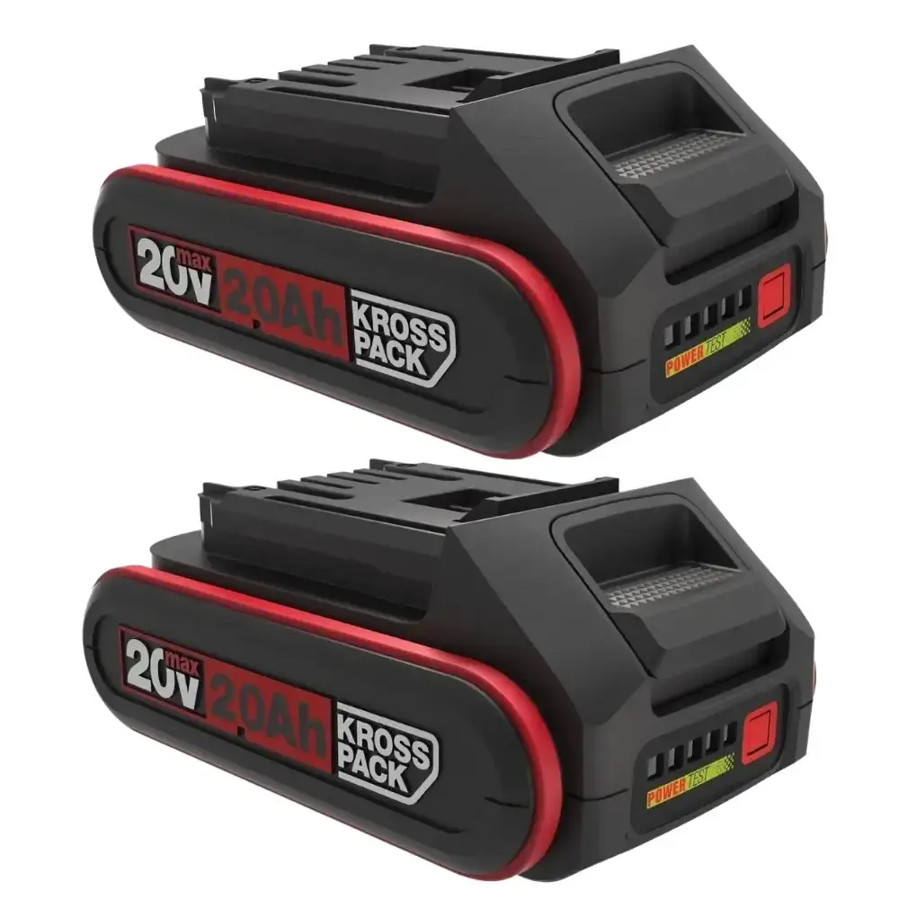 Chave de impacto 1/4 POL parafusadeira furadeira 1/2 POL com 2 baterias 20V carregador Kress — fotografia 4