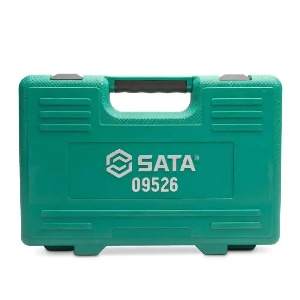 Jogo de Soquetes Sextavado 1/2 POL 10 a 32 mm com 23 Peças SATA — fotografia 5
