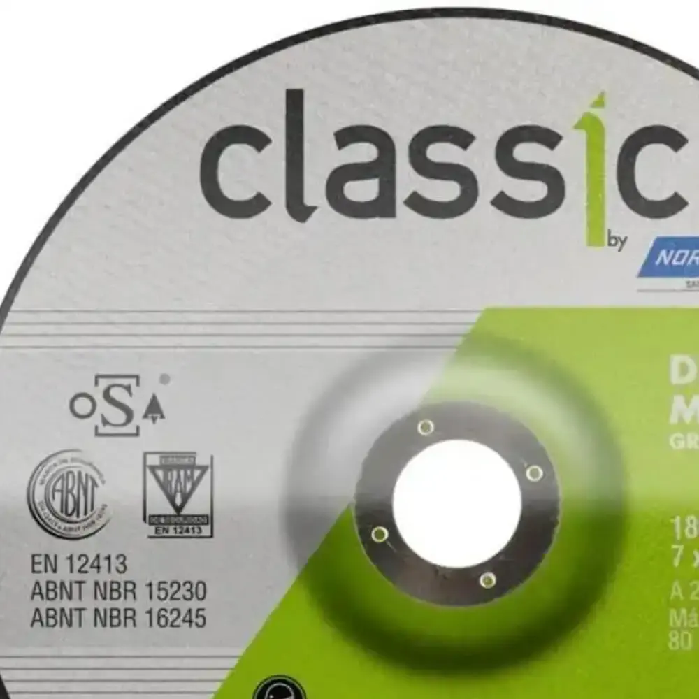 Disco de Desbaste Metal 7 Pol x 6,4 mm Furo 7/8 Pol Tipo 27 NORTON — fotografia 5
