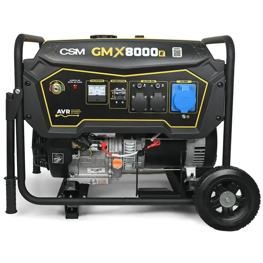 Gerador portátil a gasolina 7 KVA 16HP 110/220V GMX8000E CSM — fotografia 5