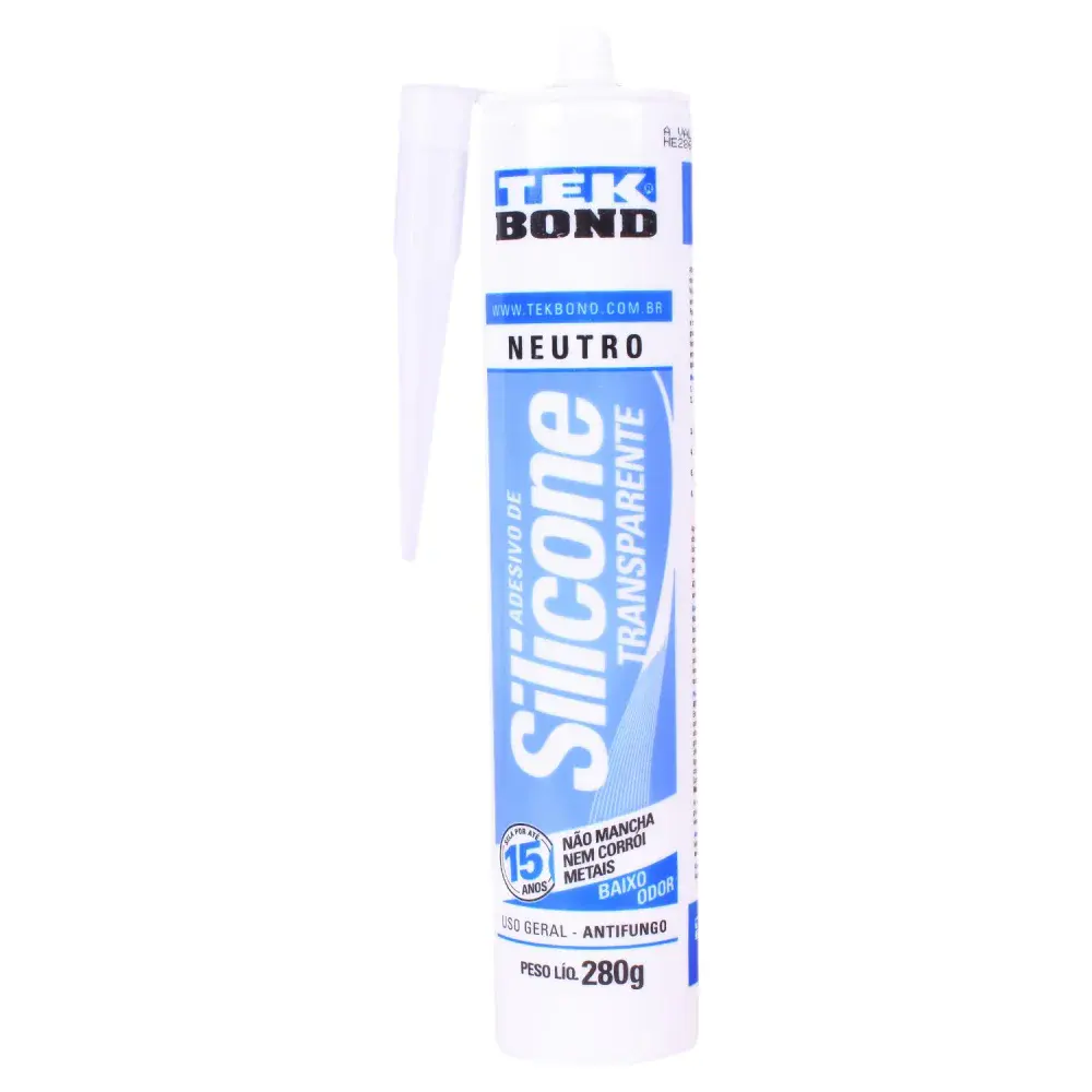 Silicone neutro transparente 280G Tekbond — fotografia 3