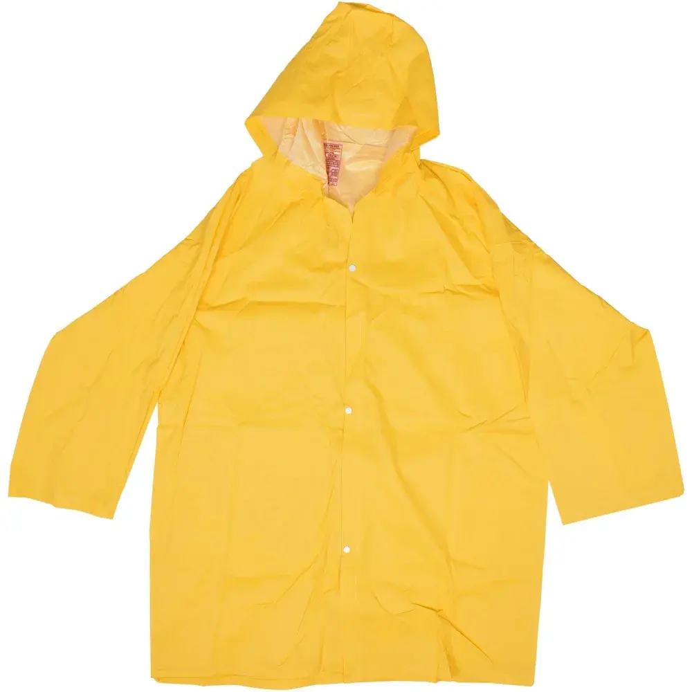 Capa de chuva amarela pvc com forro tamanho g Worker — fotografia 6