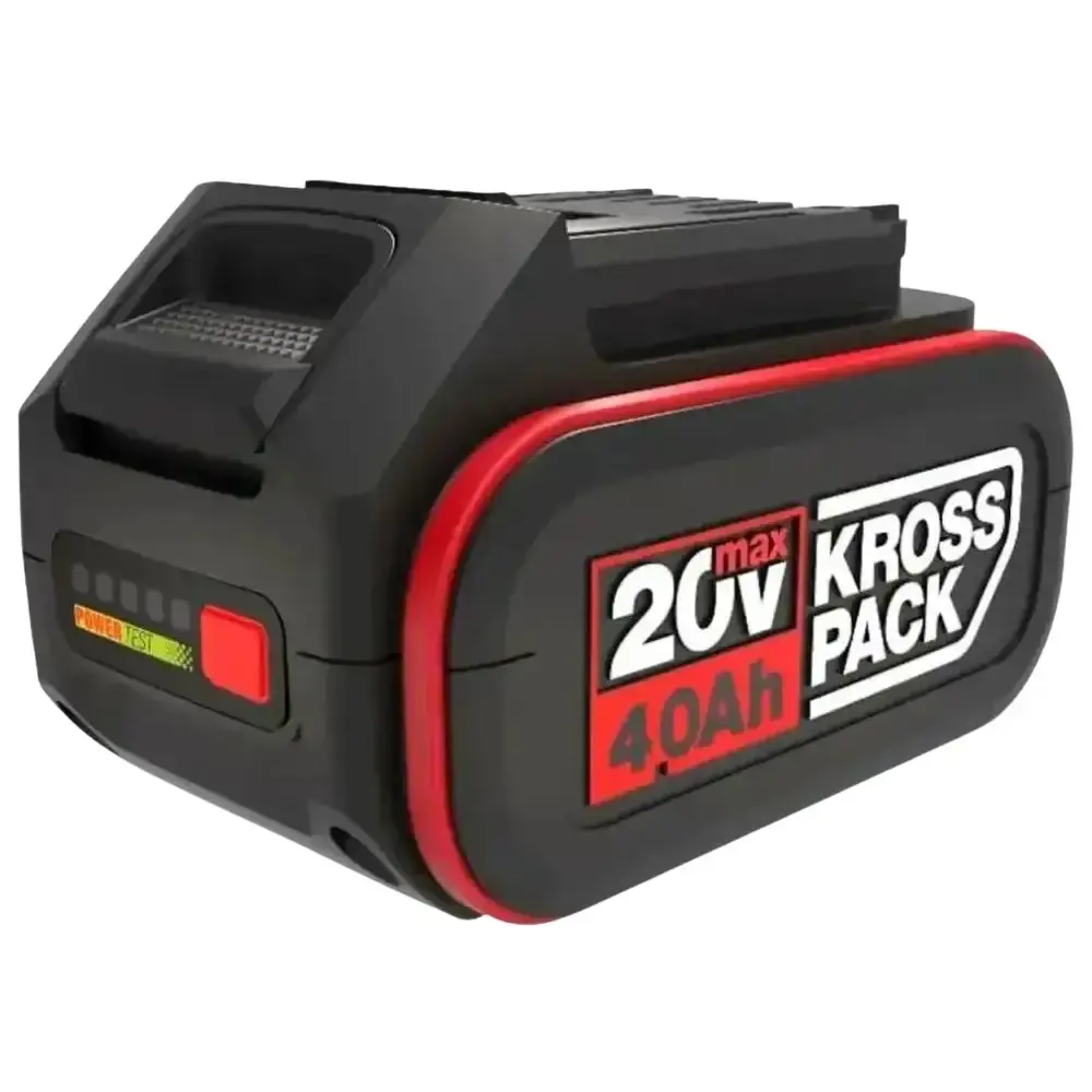 Parafusadeira de impacto 1/2POL e esmerilhadeira angular 5POL com carregador e bateria 20V 4.0AH Kress — fotografia 8