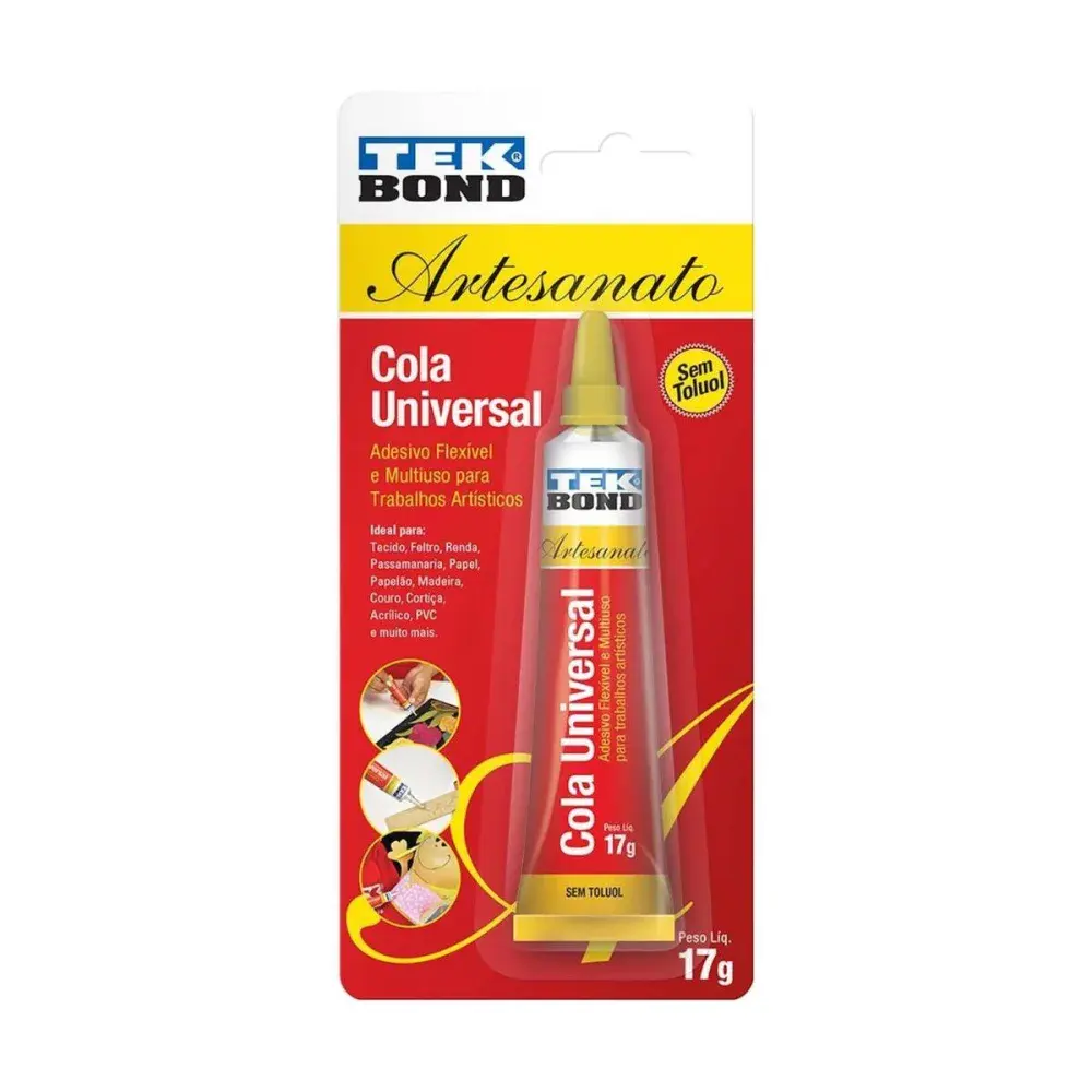 Super cola 17G caixa Tekbond — fotografia de referência
