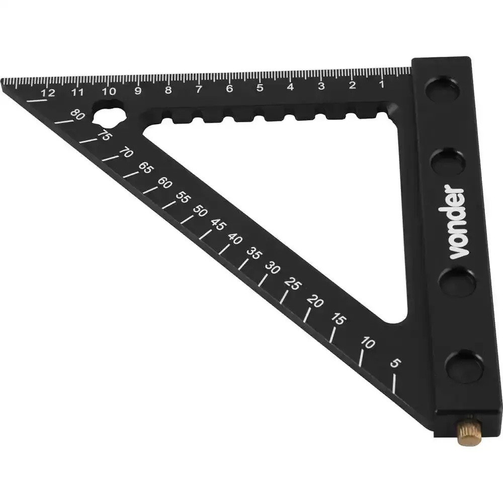 Esquadro triangular para carpintaria 120MM Vonder — fotografia 5