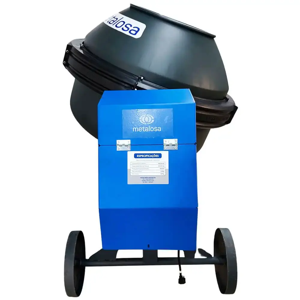 Betoneira 400 litros rental motor weg 2,0 HP mono 220V Metalosa — fotografia 4