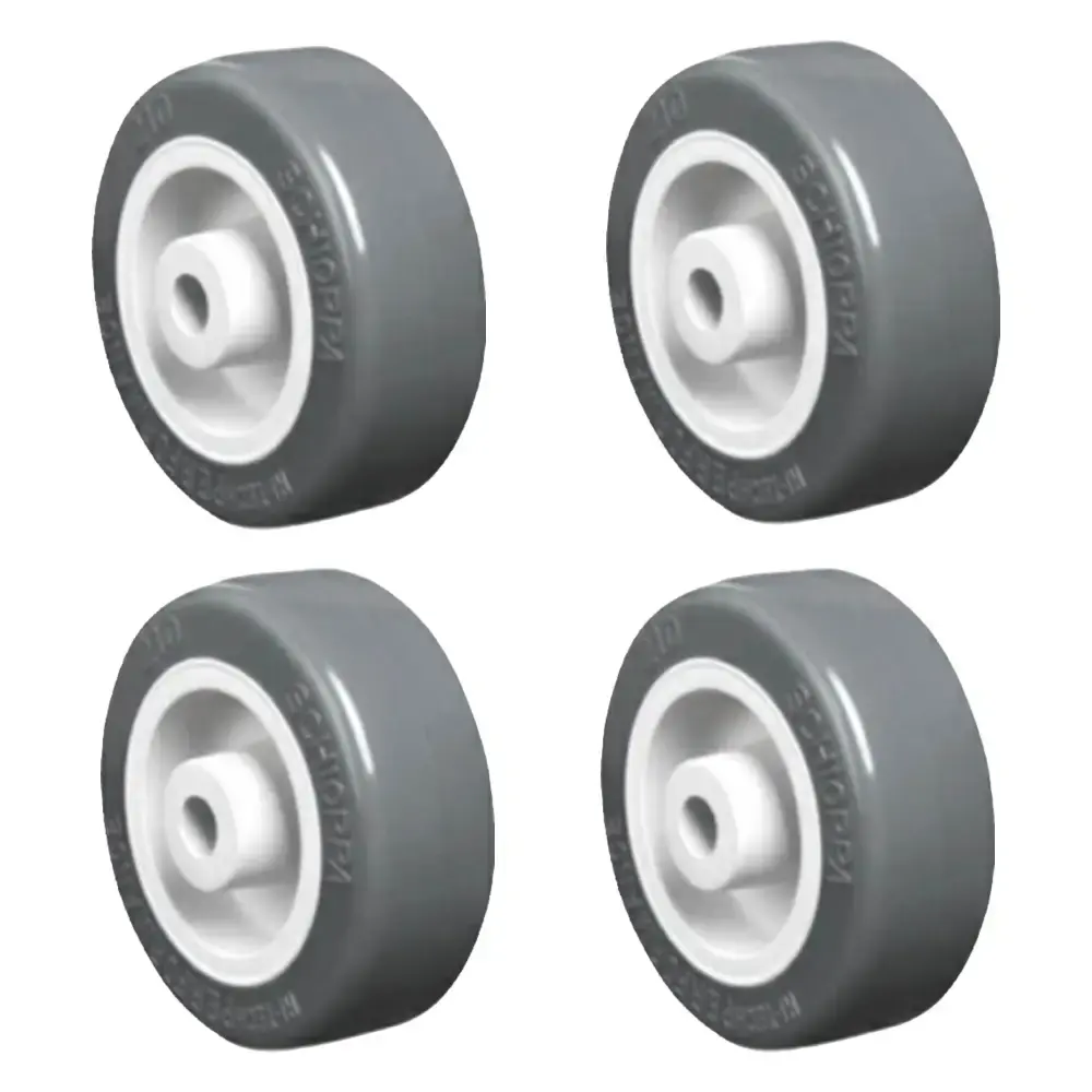 Roda 2 POL PVC até 40KG 4 unidades Schioppa